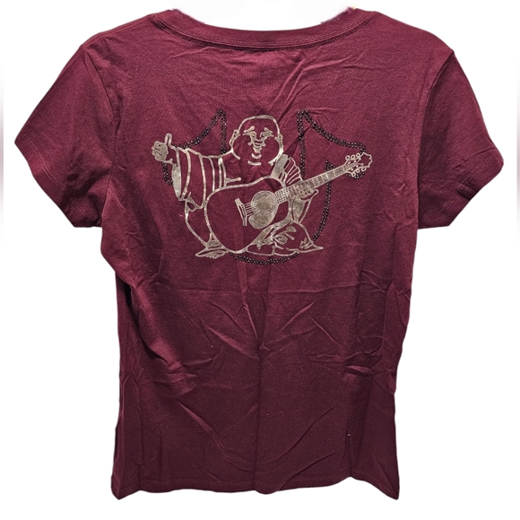 NWT True Religion Women's V-Neck Shirt - Picture 2 of 2